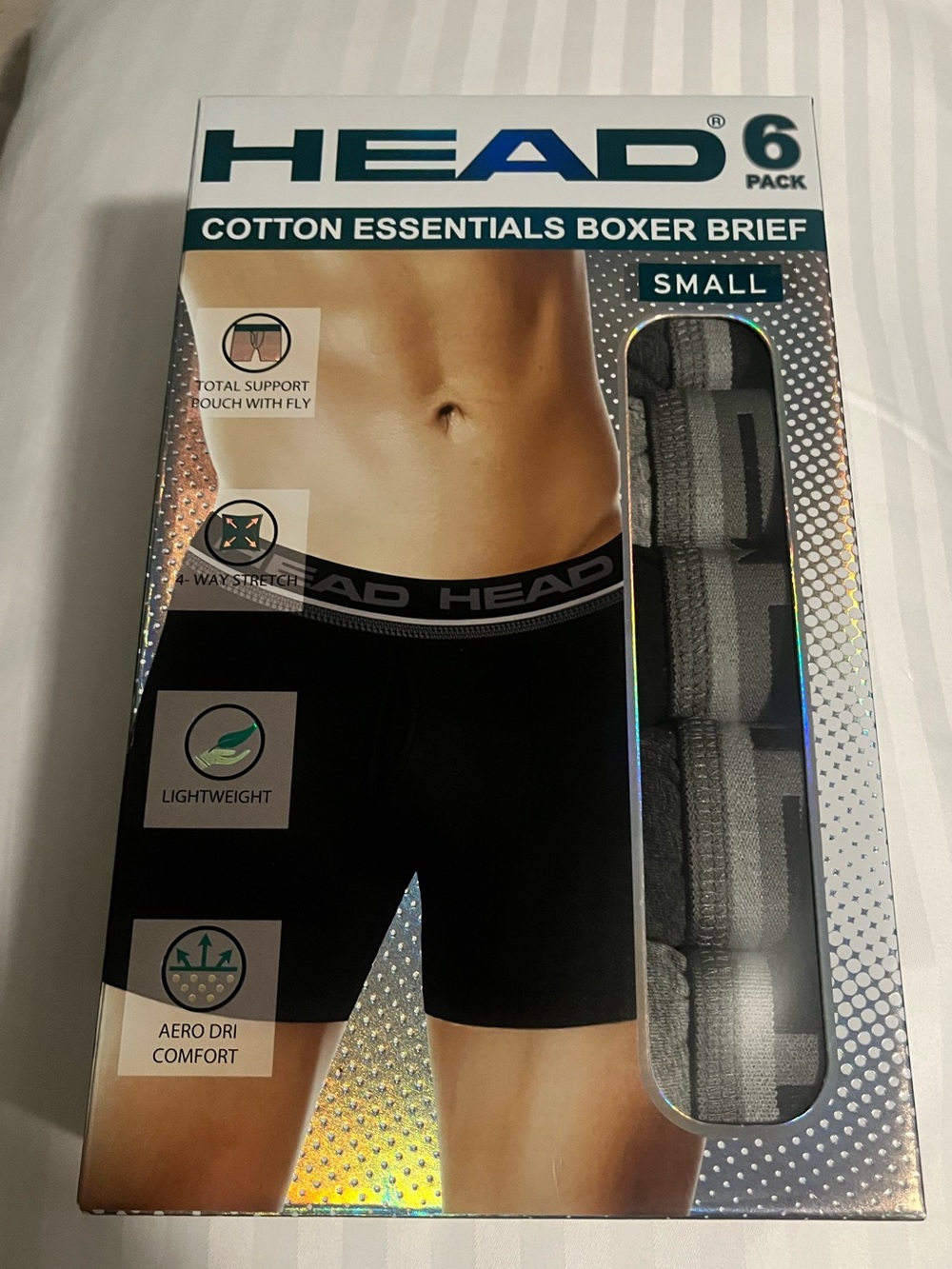 BNIB HEAD 6 Boxers Briefs Men’s Small